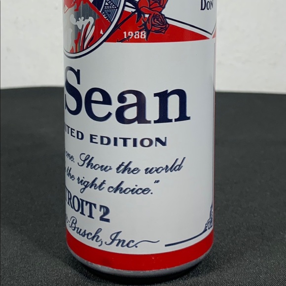Big Sean 2020 Limited Edition Detroit 2 x Budweiser Empty Can w/ Poster - Picture 6 of 11
